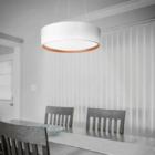 Pendente Ravena Branco E Cobre 4 Lampadas Tualux