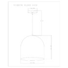 Pendente Redondo Bilbão 30cm Woods! Café