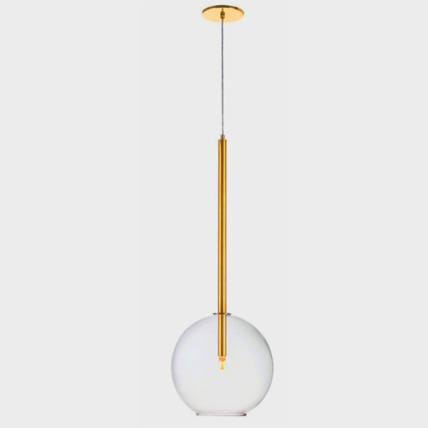 Pendente Redondo Dourado Brilho C/ Globo Old Artisan Pd-5222