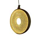 Pendente Redondo Dourado Com Acrílico 15 5cm Led 7w 3200k Biv