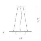 Pendente Redondo Nobile 1xled 12w Preto