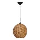 Pendente Redondo Rattam Marrom