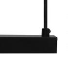 Pendente Ret Preto Com Led Integrado Branco Quente 3000k