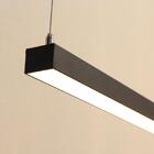 Pendente Ret Preto Com Led Integrado Branco Quente 3000k