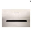 Pendente Retangular 125cm Preto E 1 Lâmpada Tuboled 18w