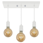 Pendente Retangular Triplo Tubo Gourmet Branco