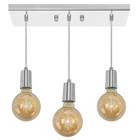 Pendente Retangular Triplo Tubo Gourmet Escovado