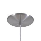 Pendente Retrô 34cm Luminária Lustre Alumínio Escovado - Rei