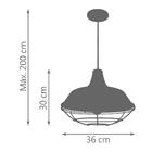 Pendente Retrô Gota Vitroline Cobre Kit Com 4