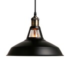 Pendente Retro Industrial Preto Loft Luminária Vintage Lustre
