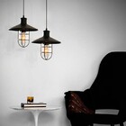 Pendente Retro Industrial Preto Loft Luminária Vintage Lustre