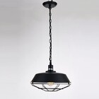 Pendente Retro Industrial Preto Loft Luminária Vintage Lustre