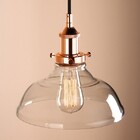 Pendente Retro Industrial Vidro Loft Luminária Vintage Lustre