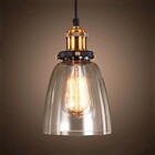 Pendente Retro Industrial Vidro Loft Luminária Vintage Lustre