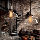 Pendente Retro Industrial Vidro Loft Luminária Vintage Lustre
