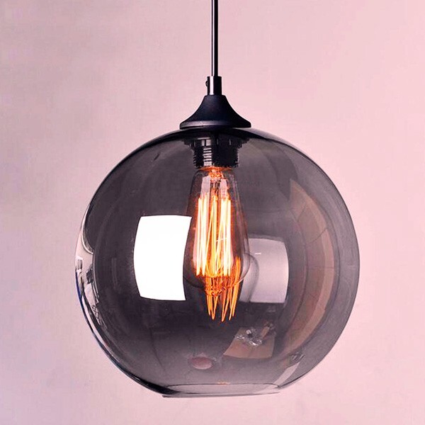 Pendente Retro Industrial Vidro Loft Luminária Vintage Lustre