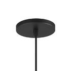 Pendente Ring Detroit Preto Com Acabamento Cobre Para 1 Lâmpa