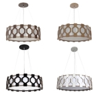 Pendente Ripado Diamante 40x40 - 4 Luzes E27 - Natural