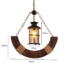 Pendente Rústico Âncora 54cm 1e27 La0026 Delis