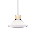 Pendente Rústico De Rattan Palhinha - Caraíva Branco