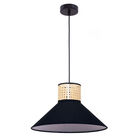 Pendente Rústico De Rattan Palhinha - Caraíva Preto