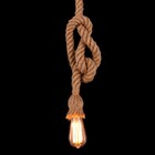 Pendente Rústico Retro Industrial Corda Loft Luminária Vintag