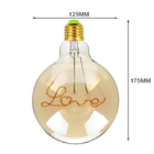 Pendente Sala Quarto Lâmpada Vintage Love Decorativa Led E27