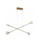 Pendente Sand Metal Dourado E Cristal Sky-3053do Skylight