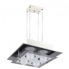 Pendente São Luis Pto Quad 2 Vidros 04 Lp 30x30cm E27 Pd 212/