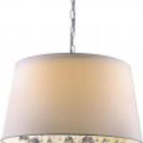 Pendente São Paulo 3 Luzes Cúpula Gde. Bc 46ø X 151cm