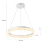 Pendente Saturn Led 80cm Md817c/1l