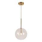 Pendente Scettro Bronze 30cm Para 1xg4 Vidro Transparente Biv