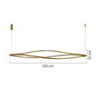 Pendente Serena Gold 68w 3000k - Gmh Trade