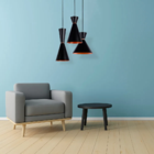 Pendente Set Preto E Cobre (d)18cm (a)41,5cm 1x40w E27