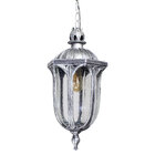 Pendente Sextavado Colonial Vintage Alumínio E Vidro Area Ext