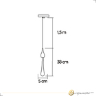 Pendente Shine Dourado Led 2w 3000k