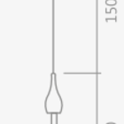 Pendente Shine Dourado Led 2w 3000k