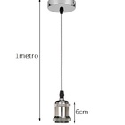 Pendente Simples Retro  E27 Prata