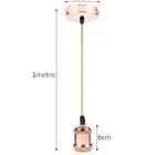 Pendente Simples Retro  E27 Rose