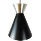 Pendente Sinus 4001 Preto  C/ Cromado/1