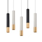 Pendente Slim Linear Tubular Moderno Bicolor P/1 Dicroica - 3