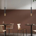 Pendente Slim Linear Tubular Moderno Bicolor P/1 Dicroica - 3