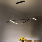 Pendente Slim Luxo Linear Moderno Ondas Led Integrado 1,00m -