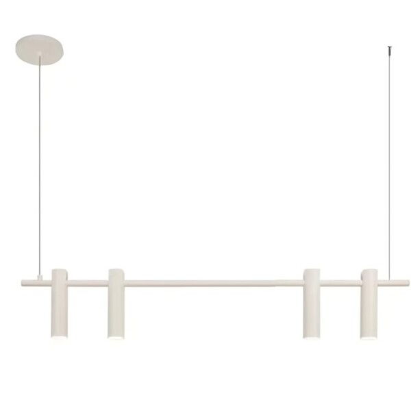 Pendente Slim Luxo Linear Tubular Moderno P/4 Dicroicas - 1,0