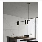 Pendente Slim Luxo Linear Tubular Moderno P/4 Dicroicas - 1,0