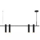 Pendente Slim Luxo Linear Tubular Moderno P/4 Dicroicas - 1,0