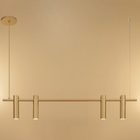 Pendente Slim Luxo Linear Tubular Moderno P/4 Dicroicas - 1,0