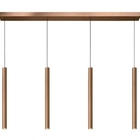 Pendente Slim Luxo Linear Tubular Moderno P/4 Mini Dicroicas