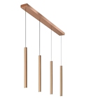 Pendente Slim Luxo Linear Tubular Moderno P/4 Mini Dicroicas