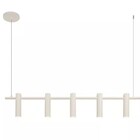 Pendente Slim Luxo Linear Tubular Moderno P/5 Dicroicas - 1,0